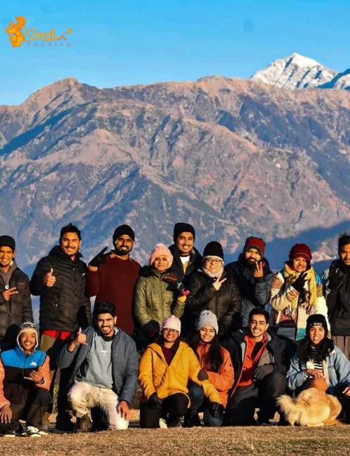 Snow-covered mountains in Himachal