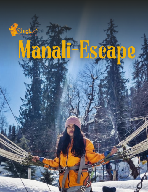 Snow-capped mountains in Manali